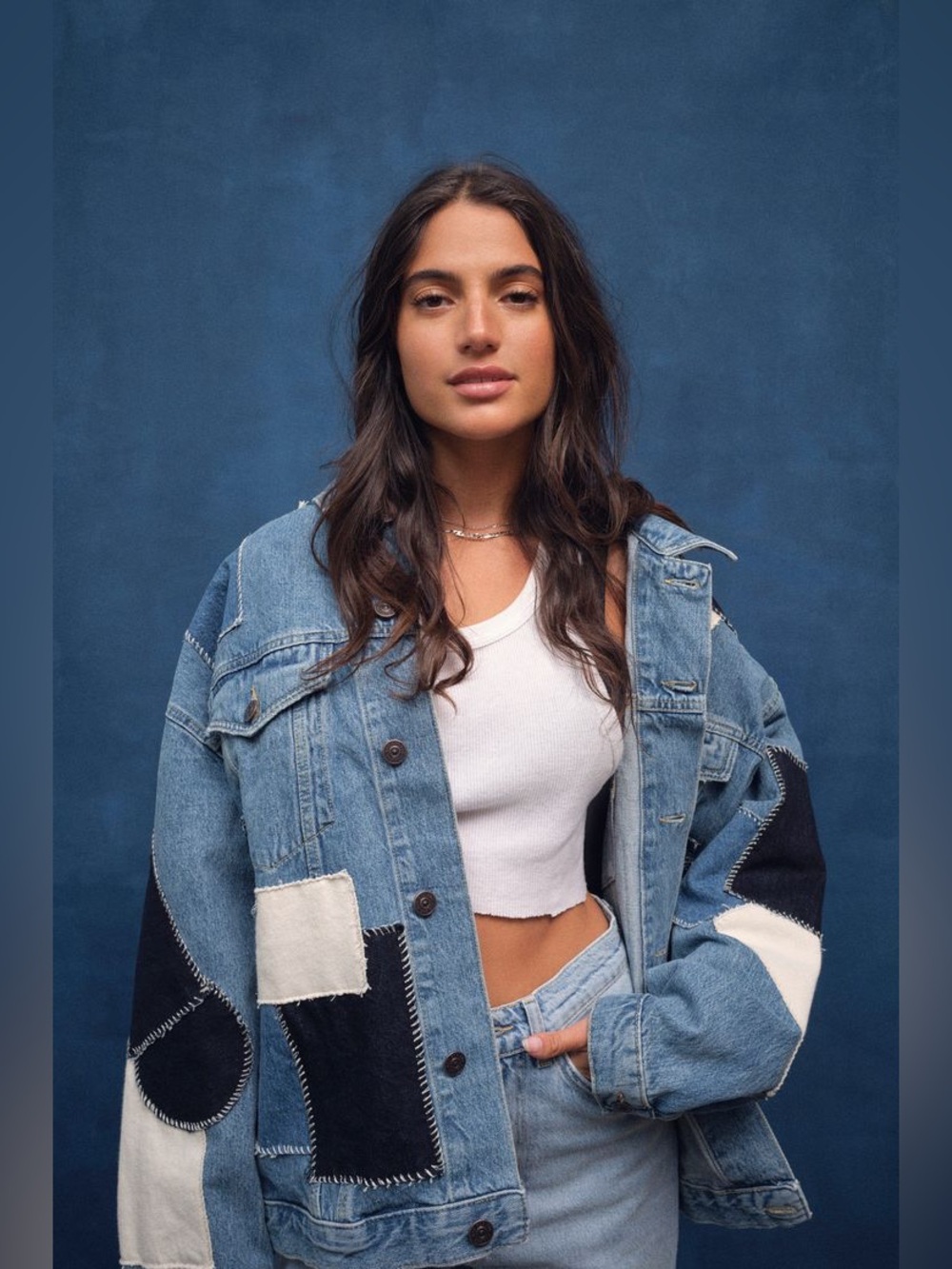 BDG Patchwork Denim Trucker Jacket